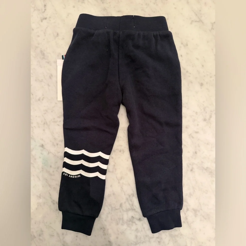 NWT Sol Angeles Waves Joggers Navy